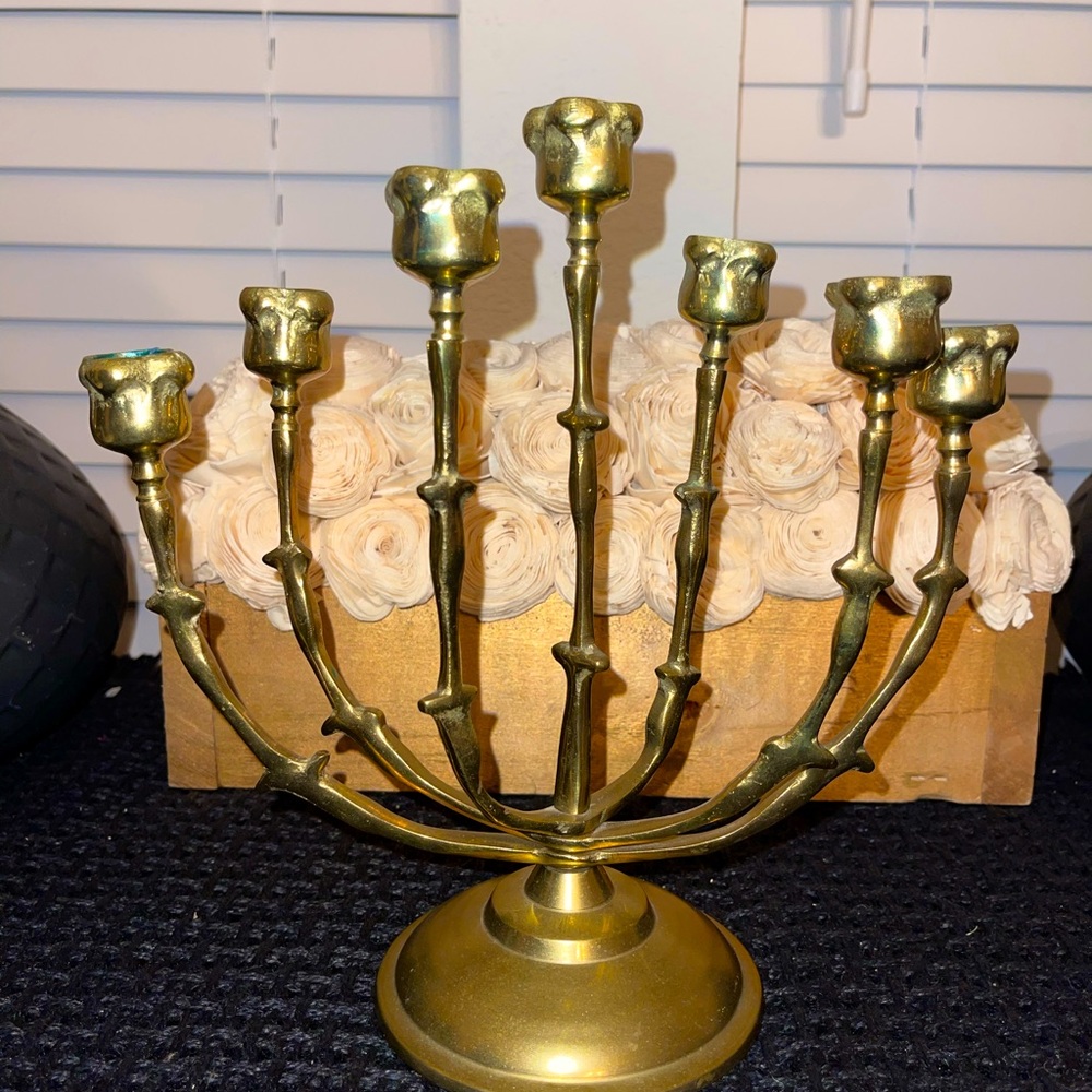 Vintage Elegant Gold Candle‎ Candelabra Handcrafted, decorative crafts